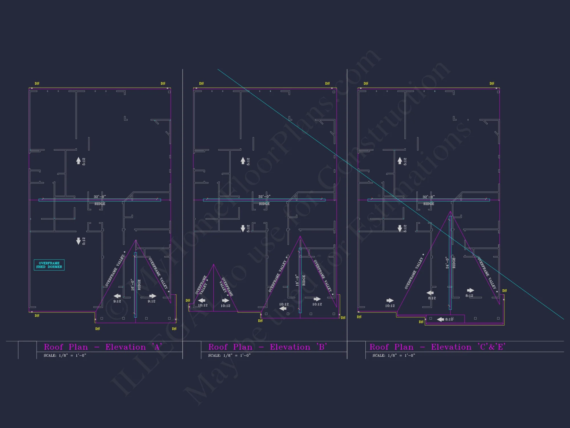 Craftsman house Floor Plan with CAD Blueprints and Designs