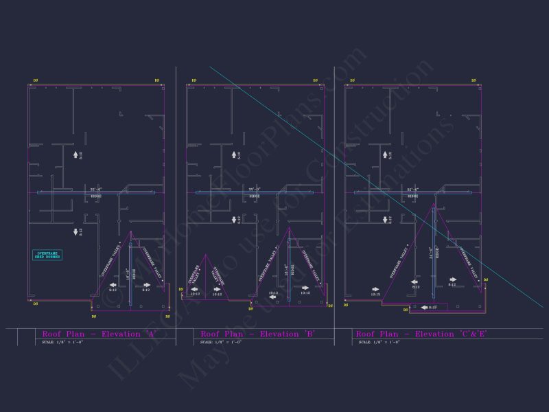 Craftsman house Floor Plan with CAD Blueprints and Designs