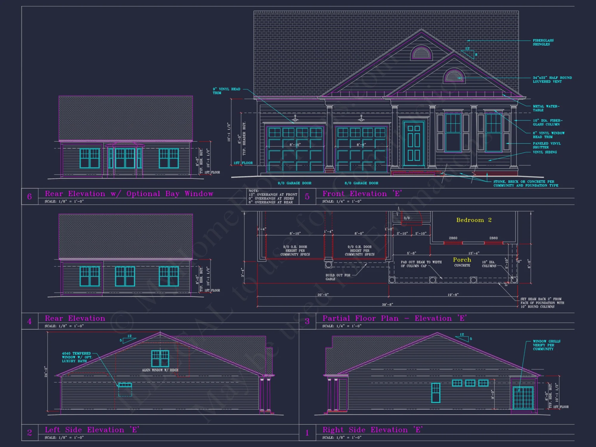 Craftsman house Floor Plan with CAD Blueprints and Designs