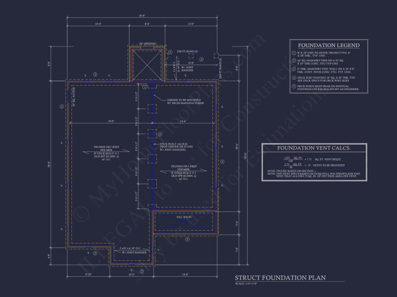 Craftsman house Floor Plan with CAD Design for 5 Bedrooms