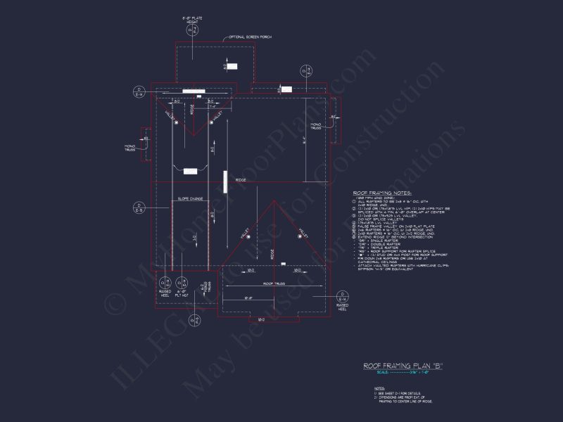 Craftsman house Floor Plan with CAD Designs and Blueprint