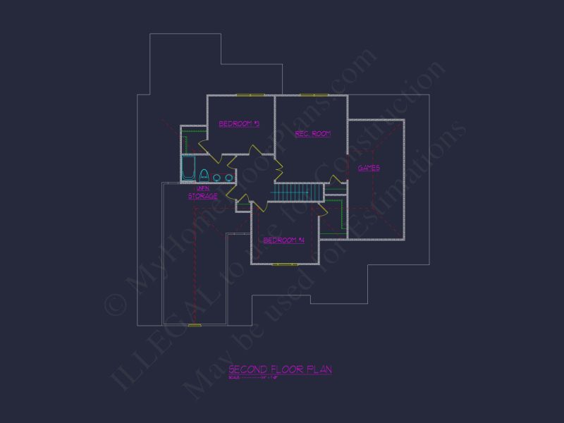 Craftsman house Floor Plan with CAD Designs and Blueprints