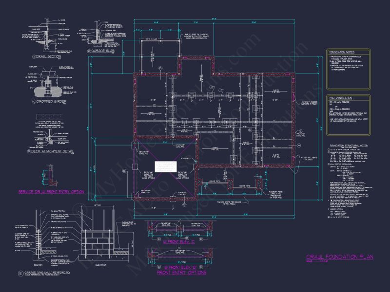 Craftsman house Floor Plan with CAD Designs and Blueprints