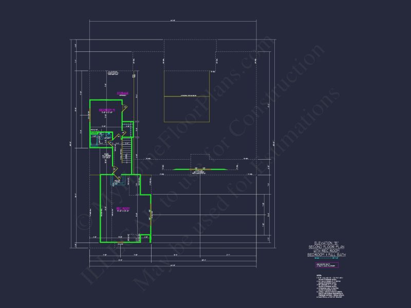 Craftsman house Floor Plan with Spacious Design & CAD Blueprint