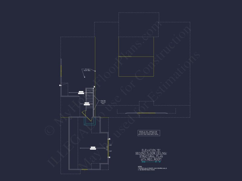 Craftsman house Floor Plan with Spacious Design & CAD Blueprint