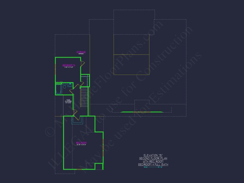 Craftsman house Floor Plan with Spacious Design & CAD Blueprint