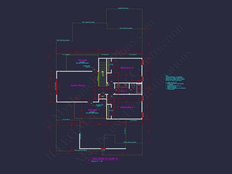 Craftsman house Plan: 2-Story Floor Plan with CAD Designs