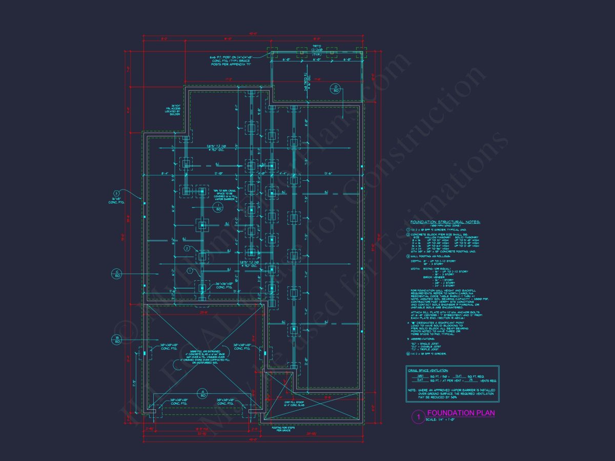 Craftsman house Plan: 2-Story Floor Plan with CAD Designs