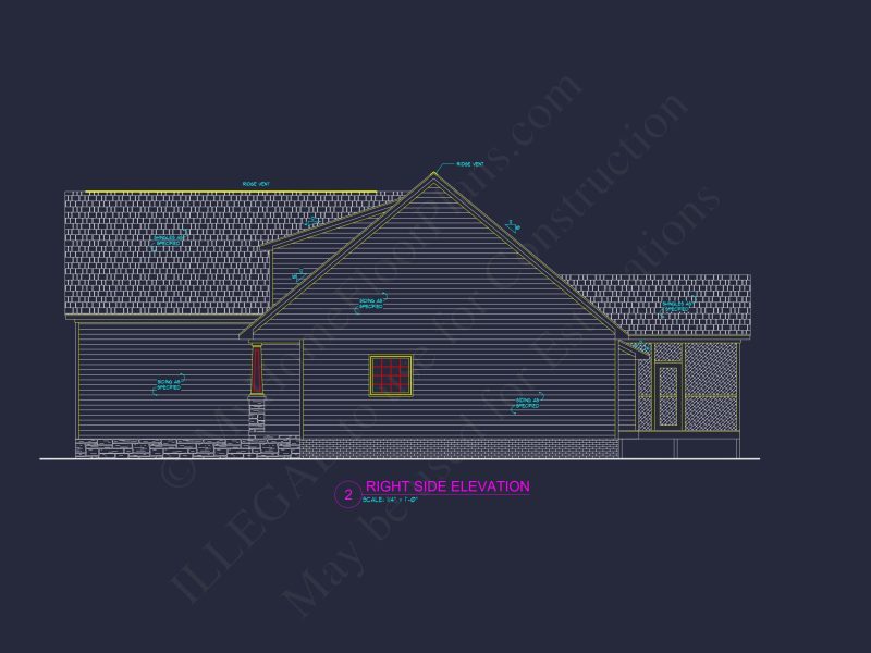 Craftsman house Plan: Blueprint CAD Floor Plan Designs