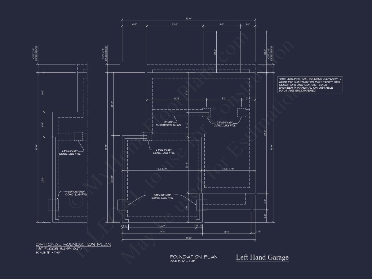 Craftsman house Plan & Blueprint Designs - 2 Bed, 2 Bath, 1368 Sq Ft