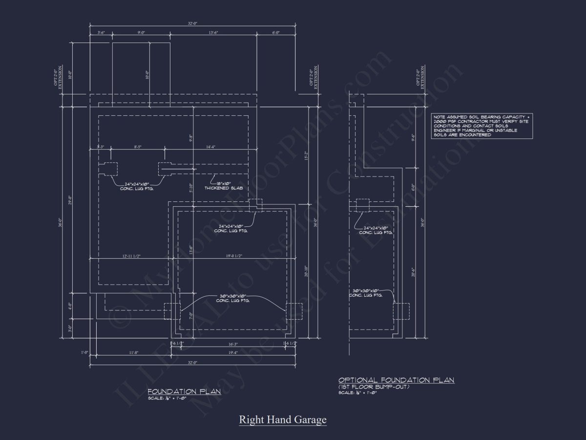 Craftsman house Plan & Blueprint Designs - 2 Bed, 2 Bath, 1368 Sq Ft