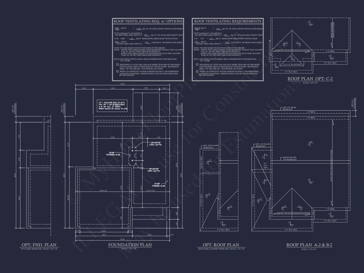 Craftsman house Plan & Blueprint Designs - 2 Bed, 2 Bath, 1368 Sq Ft