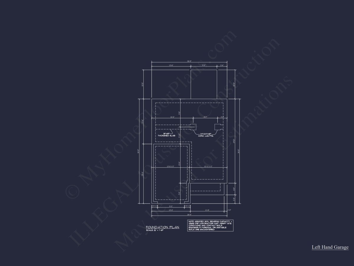 Craftsman house Plan & Blueprint Designs - 2 Bed, 2 Bath, 1368 Sq Ft