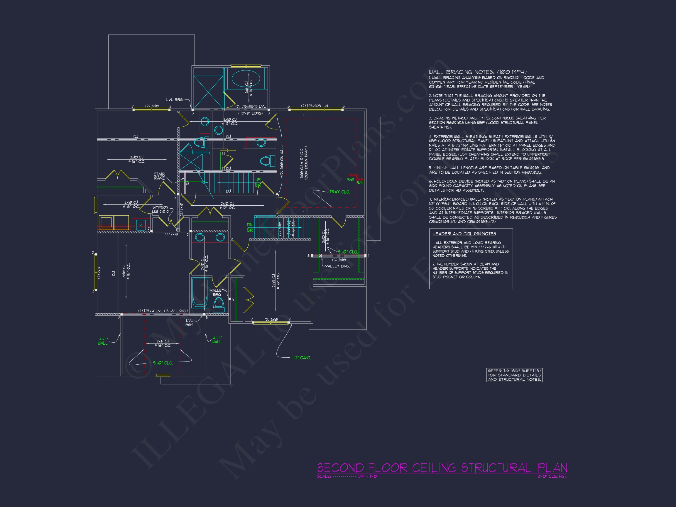 Craftsman Home Plan Blueprint with Spacious Floor Designs