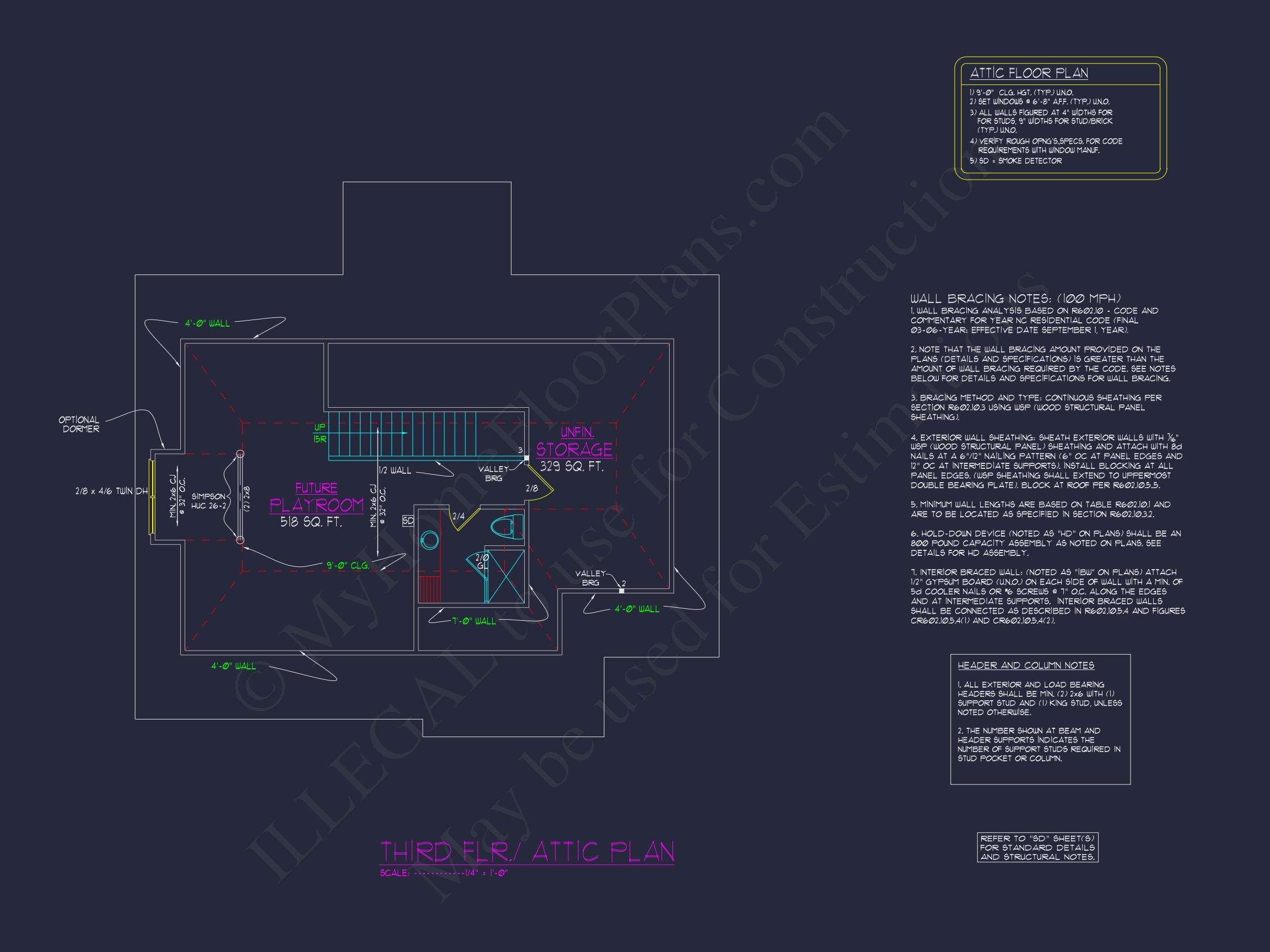 Craftsman Home Plan Blueprint with Spacious Floor Designs