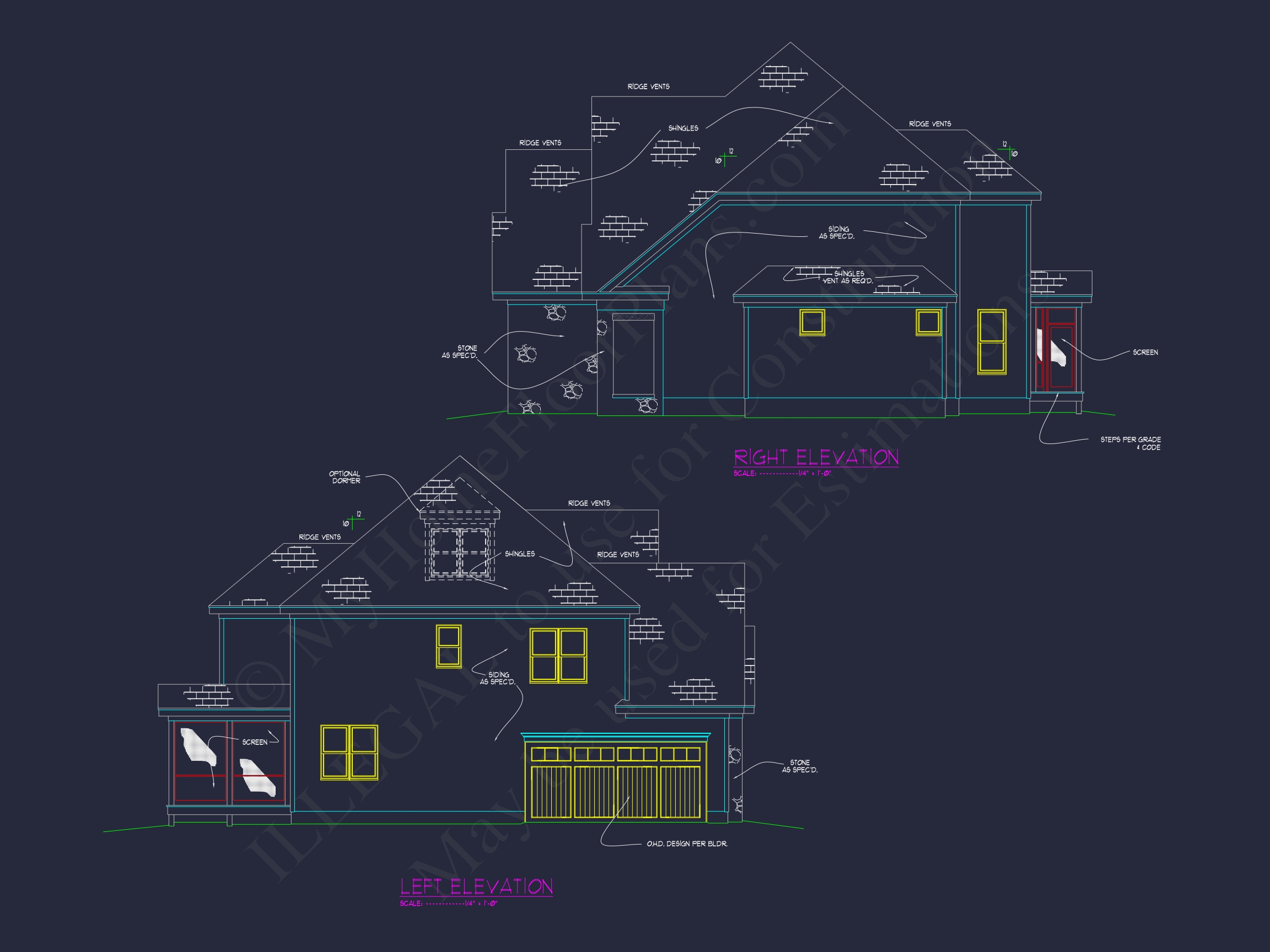 Craftsman Home Plan Blueprint with Spacious Floor Designs