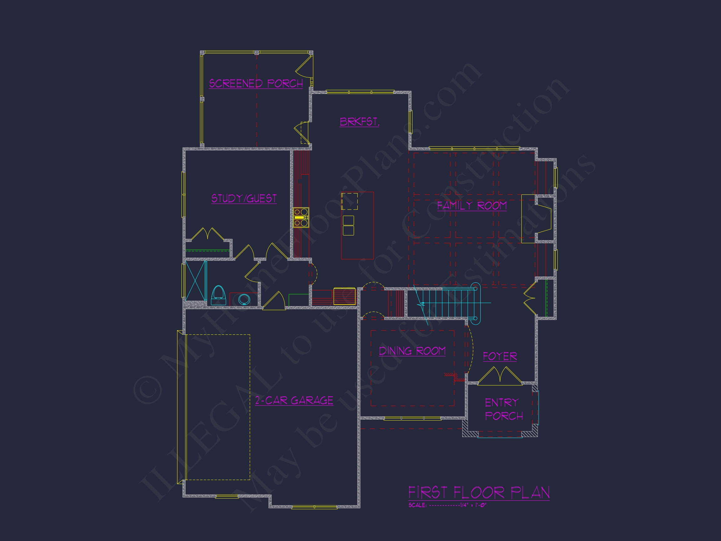 Craftsman Home Plan Blueprint with Spacious Floor Designs