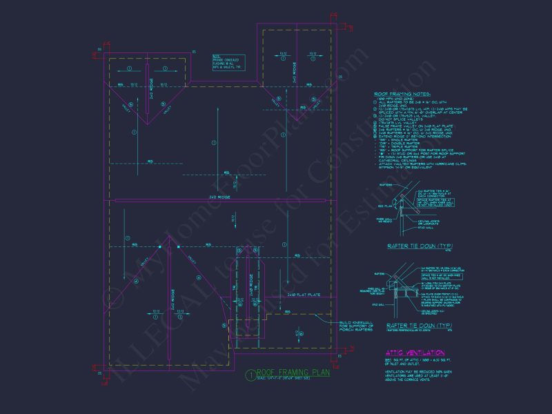 Craftsman house Plan: Floor Plan Blueprint CAD Designs