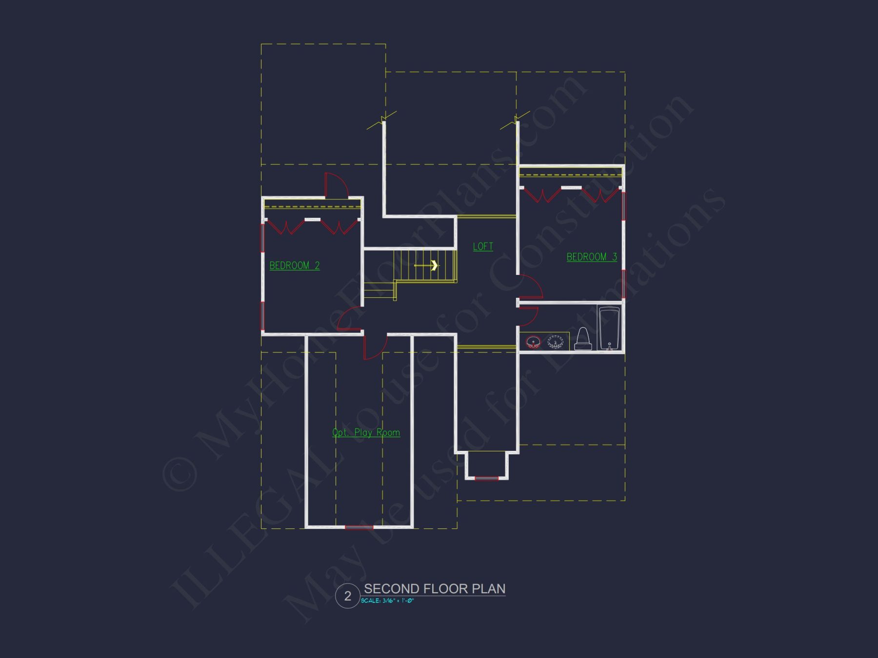 Craftsman house Plan: Floor Plan Blueprint CAD Designs