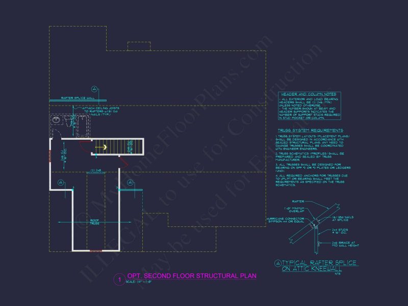 Craftsman house Plan: Floor Plan CAD & Architecture Design