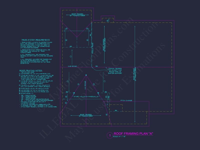 Craftsman house Plan: Floor Plan CAD & Architecture Design