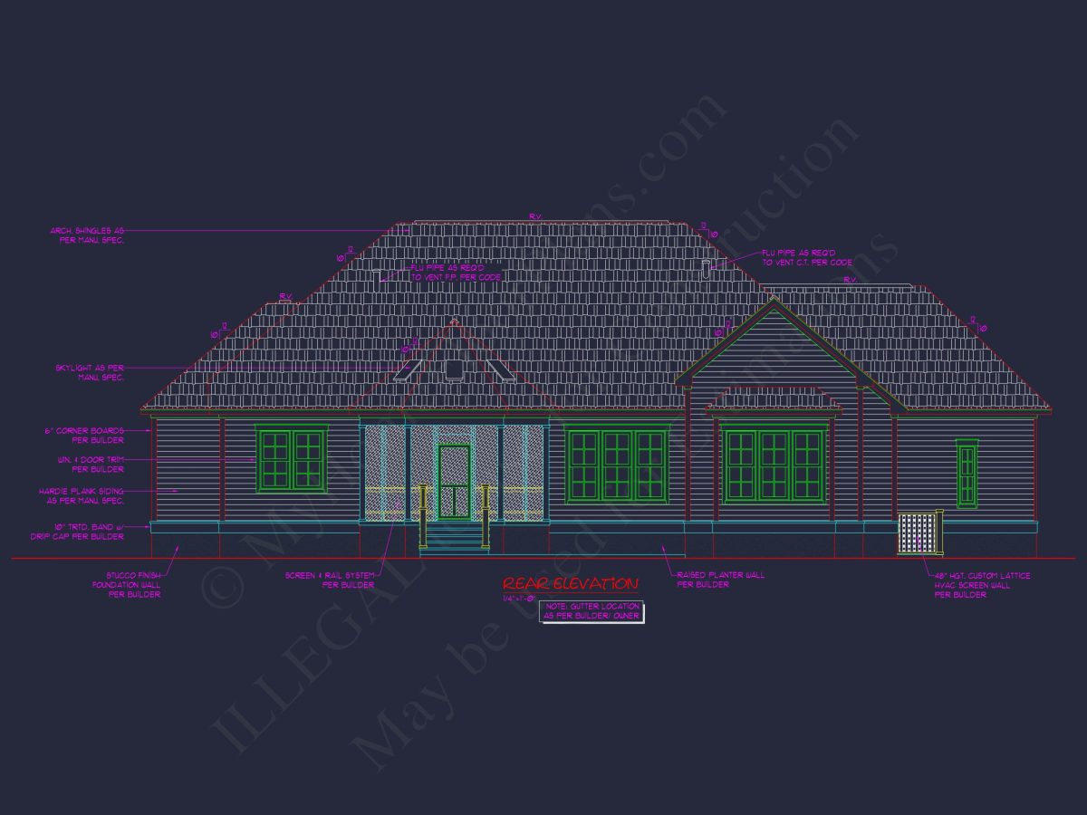 Craftsman house Plan