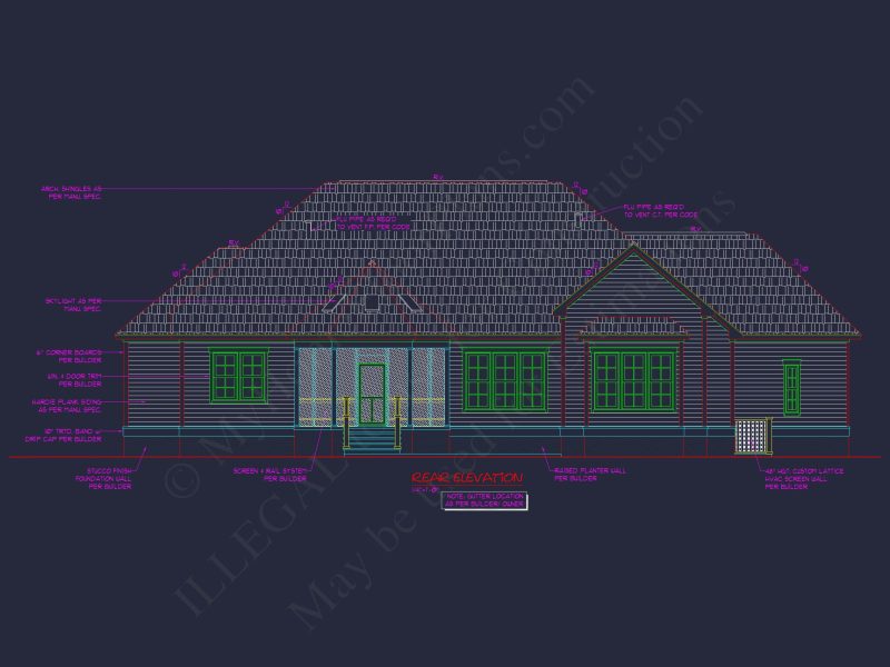 Craftsman house Plan