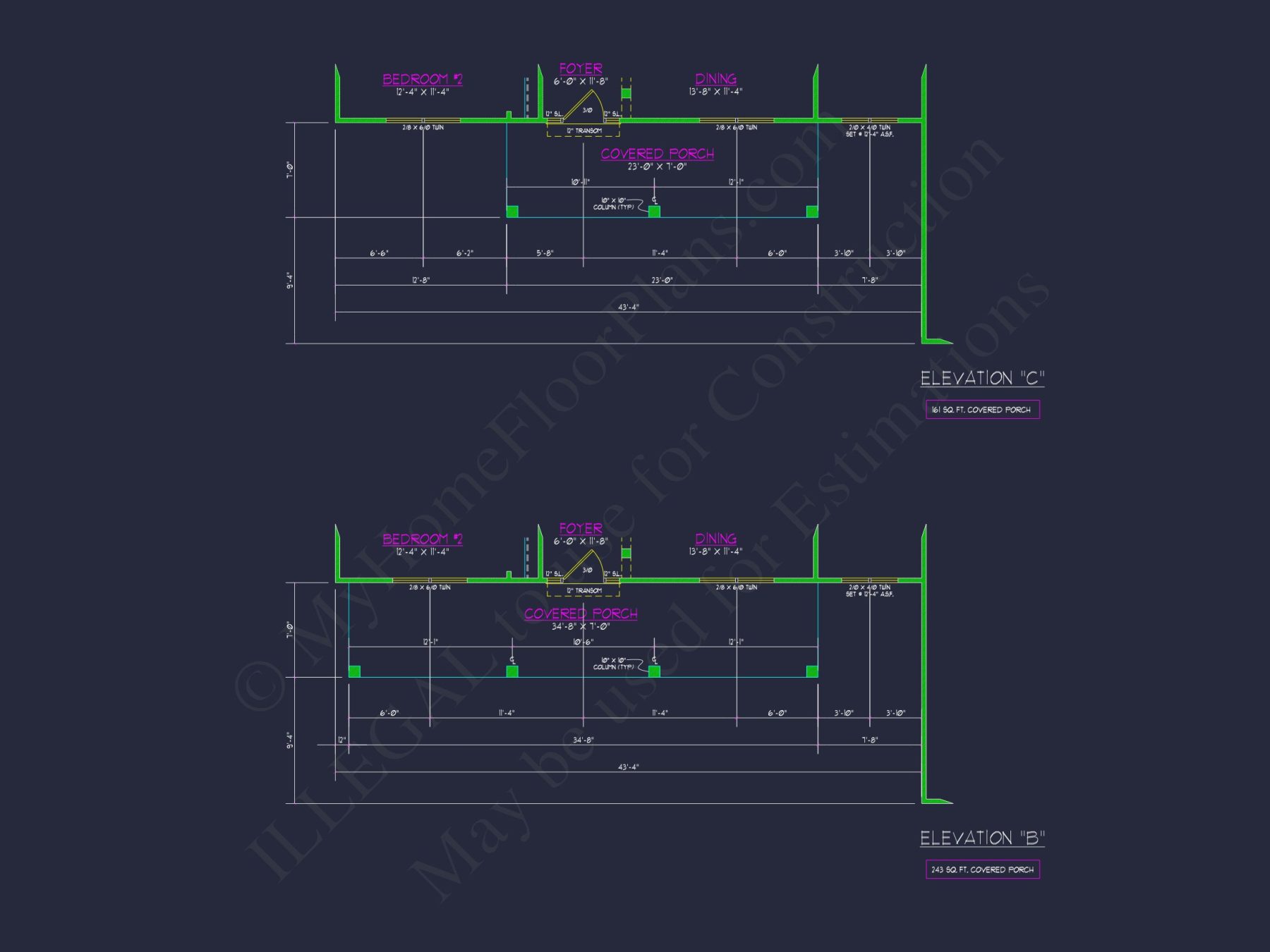 Craftsman house Plan: Floor Plan, CAD Designs & Blueprint