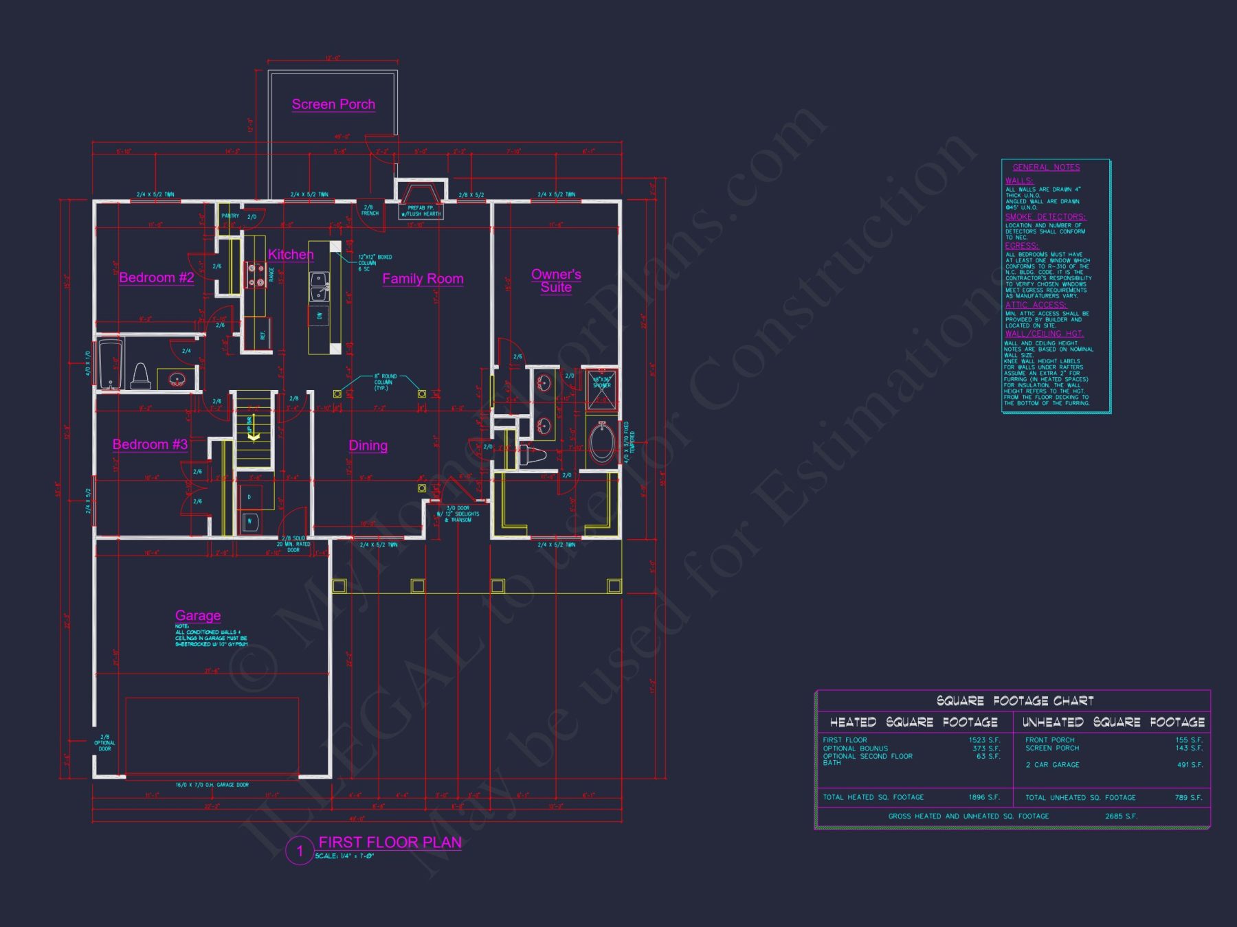 Craftsman house Plan: Floor, Blueprint & CAD Designs