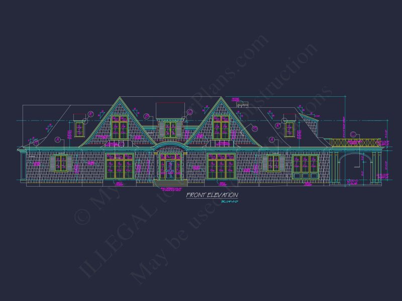 Craftsman house Plan: Garage Floor Plan with Blueprint Designs