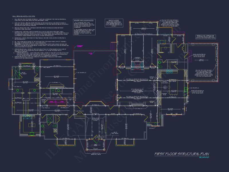 Craftsman house Plan: Garage Floor Plan with Blueprint Designs