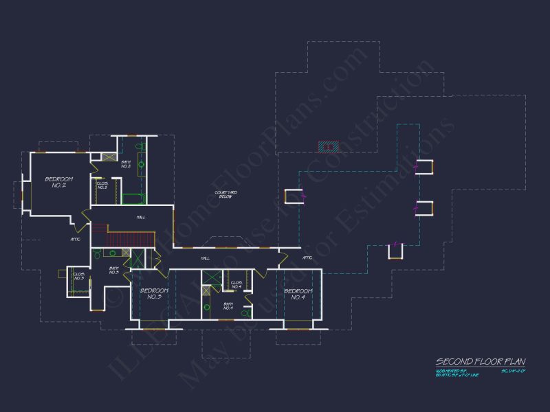 Craftsman house Plan: Garage Floor Plan with Blueprint Designs