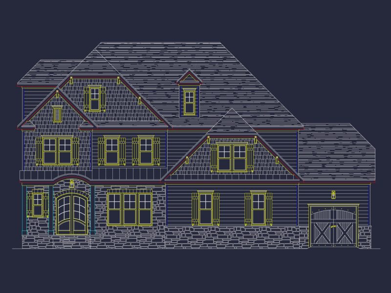 Craftsman house Plan: Spacious 2-Story Floor Blueprint Designs