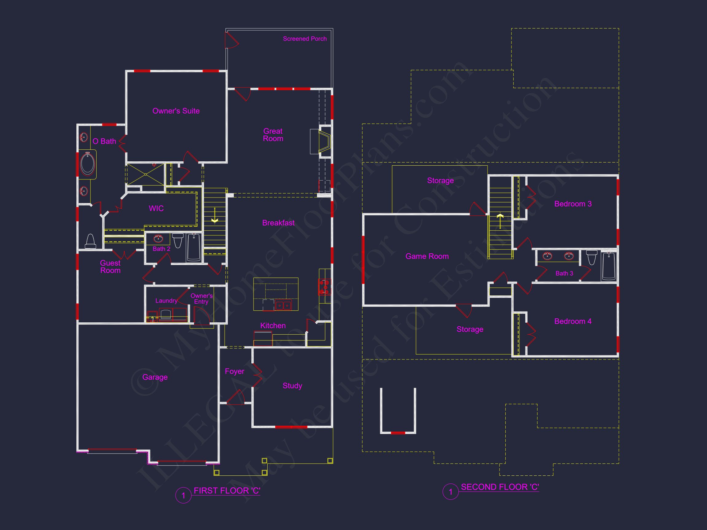 Craftsman Home Plan: Spacious 4-Bed Floor Plan with Modern Designs