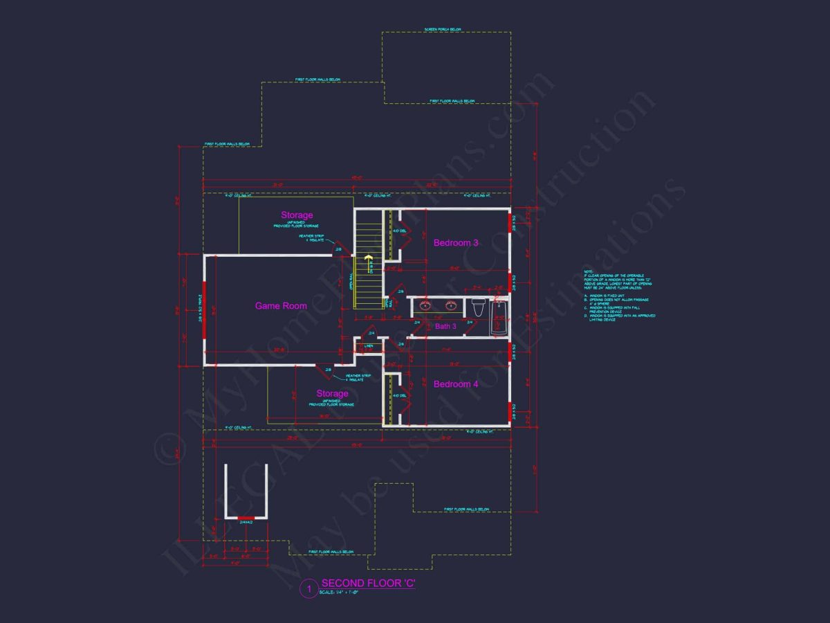Craftsman house Plan: Spacious 4-Bed Floor Plan with Modern Designs