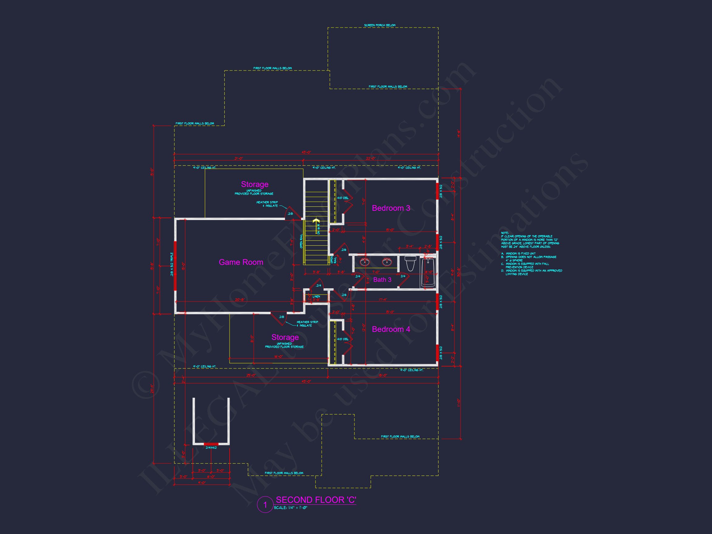 Craftsman Home Plan: Spacious 4-Bed Floor Plan with Modern Designs