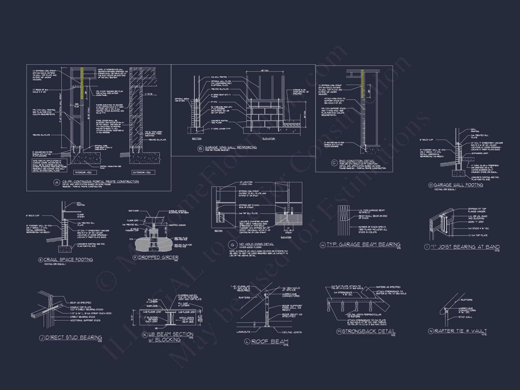 Craftsman house Plan: Stunning CAD Blueprint with 5 Beds