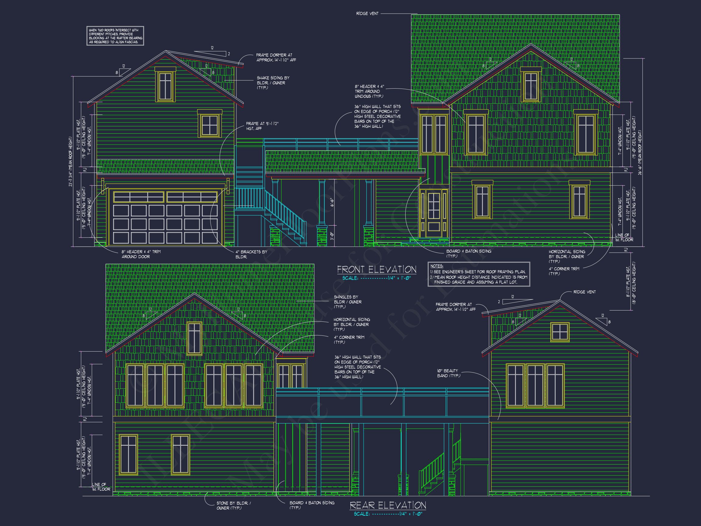 Craftsman house Plan and CAD Floor Blueprint Designs