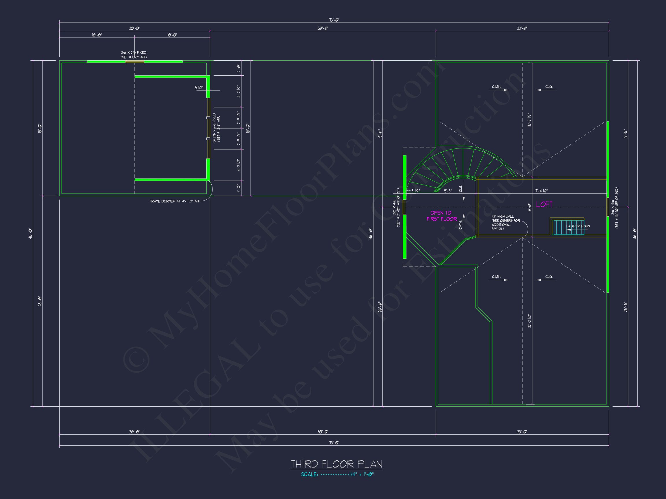 Craftsman house Plan and CAD Floor Blueprint Designs