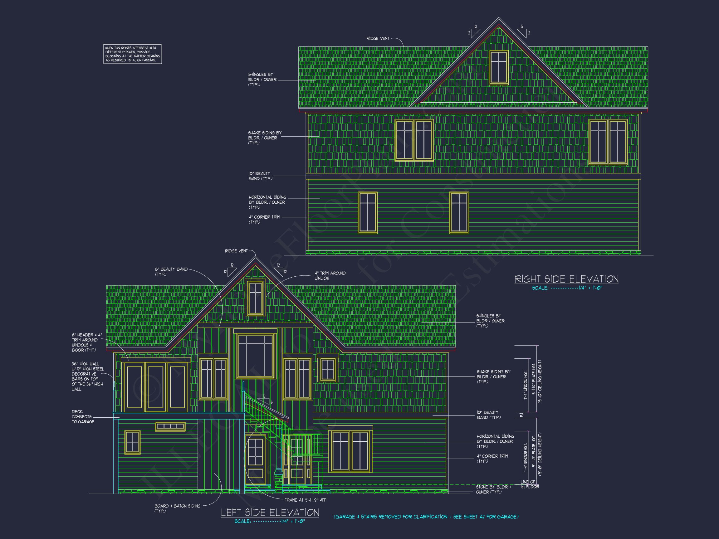 Craftsman house Plan and CAD Floor Blueprint Designs