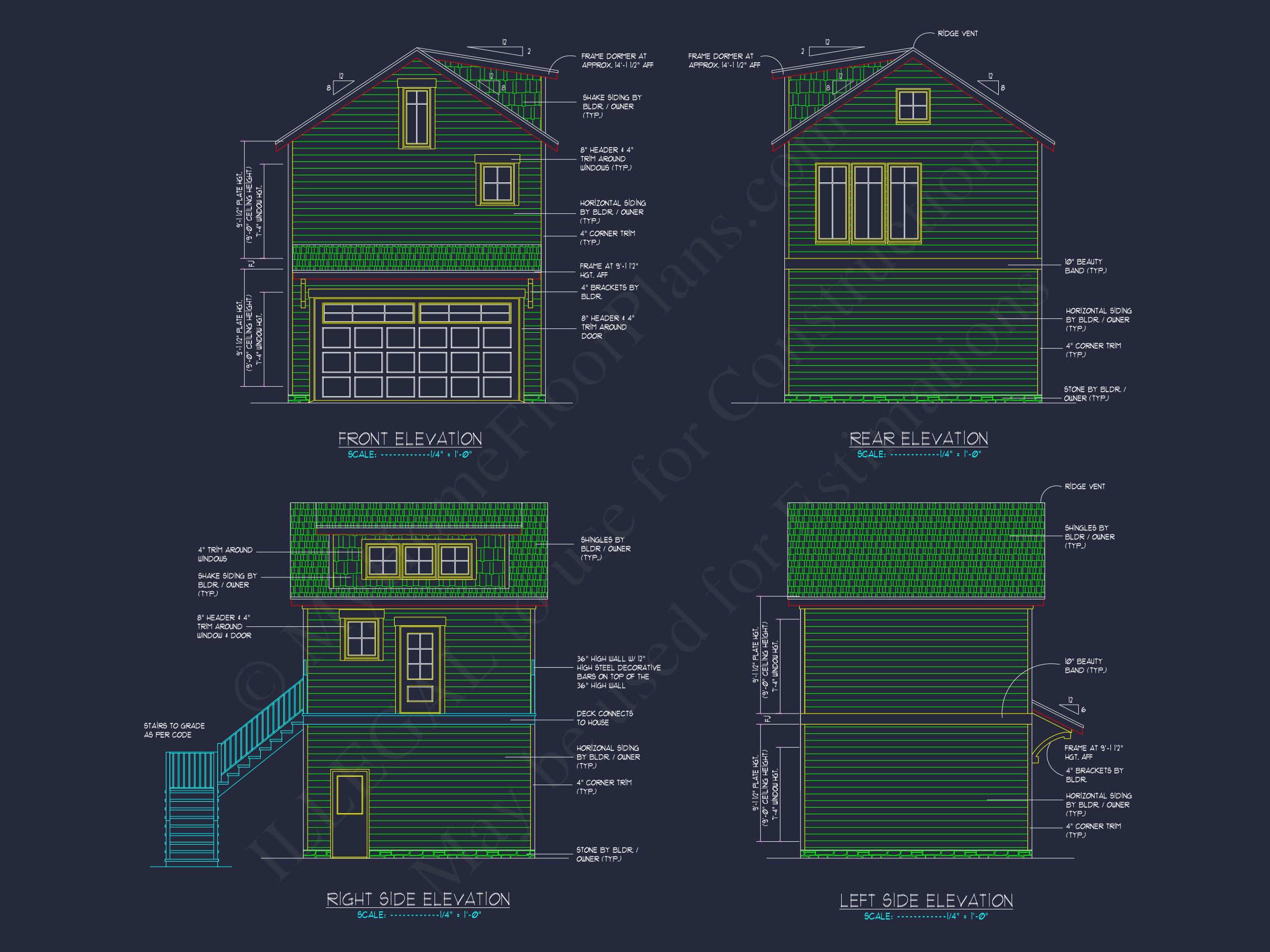 Craftsman house Plan and CAD Floor Blueprint Designs