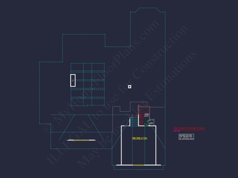 Craftsman house Plan with 1.5 Floors