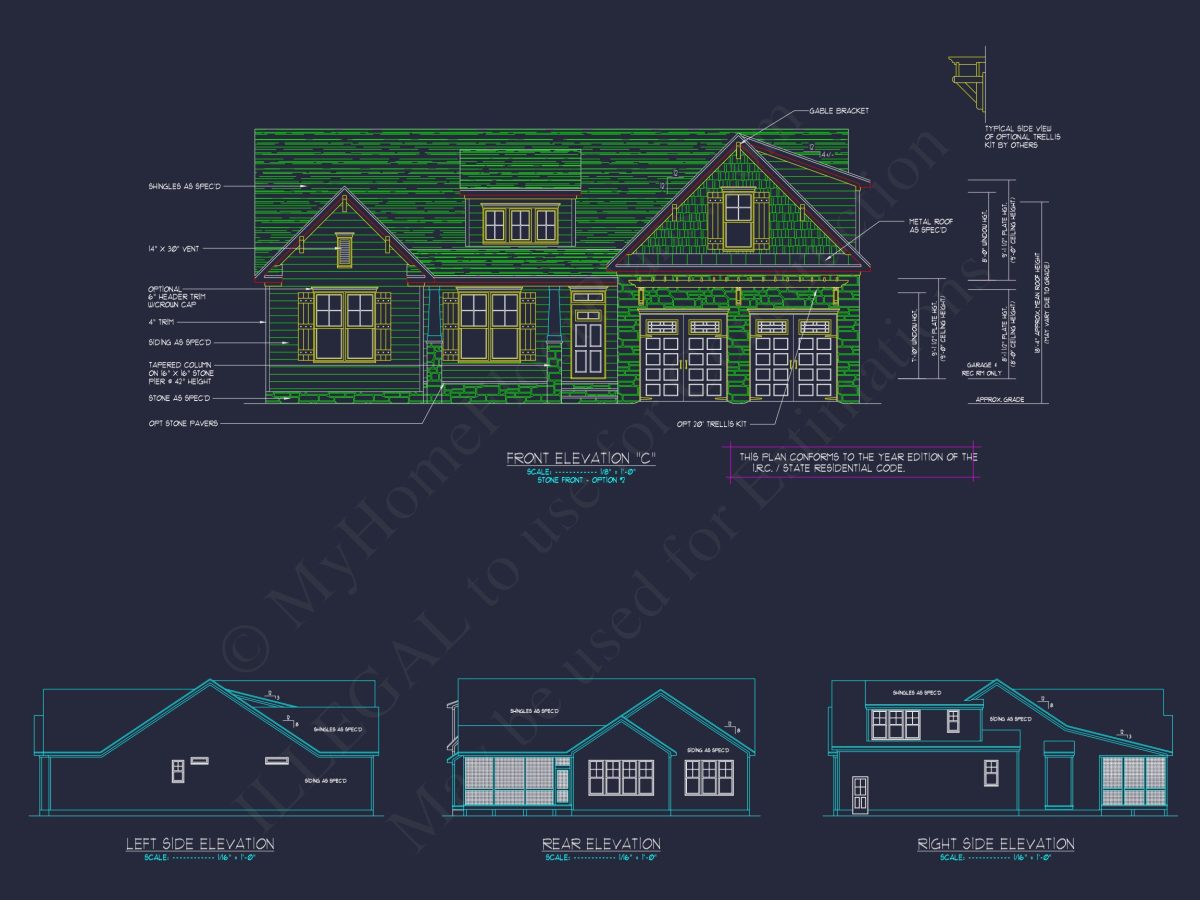 Craftsman house Plan with 1.5 Floors and Stunning Designs