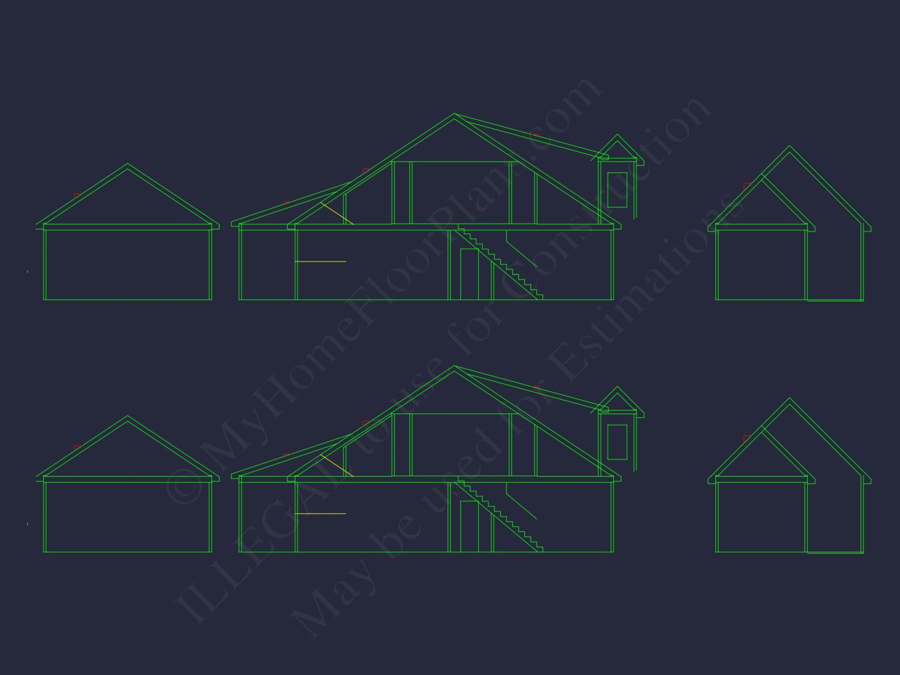 Craftsman house Plan with 1.5 Floors, CAD Architecture & Design