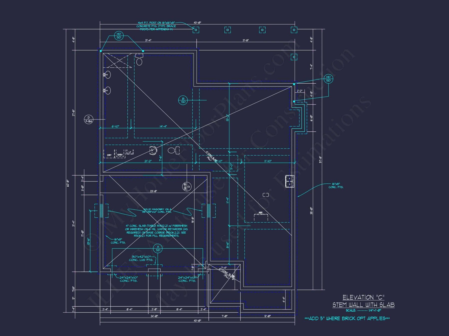 Craftsman house Plan with 1.5 Floors, CAD Architecture & Design