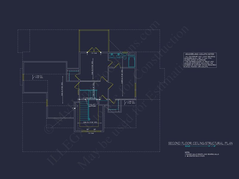 Craftsman house Plan with 2 Floors & Detailed CAD Designs