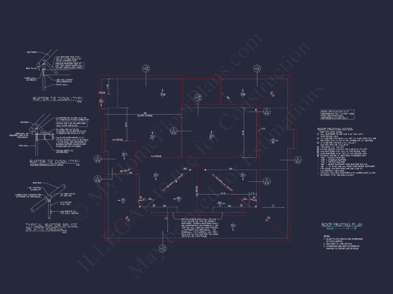 Craftsman house Plan with 2 Floors & Detailed CAD Designs