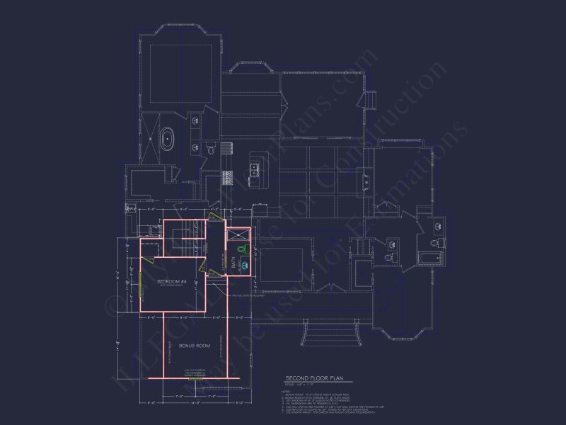 Craftsman house Plan with 2 Floors and 4 Bedrooms – Detailed CAD Designs