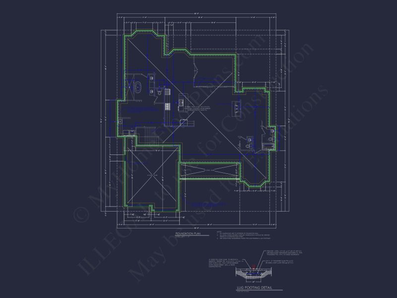 Craftsman house Plan with 2 Floors and 4 Bedrooms – Detailed CAD Designs