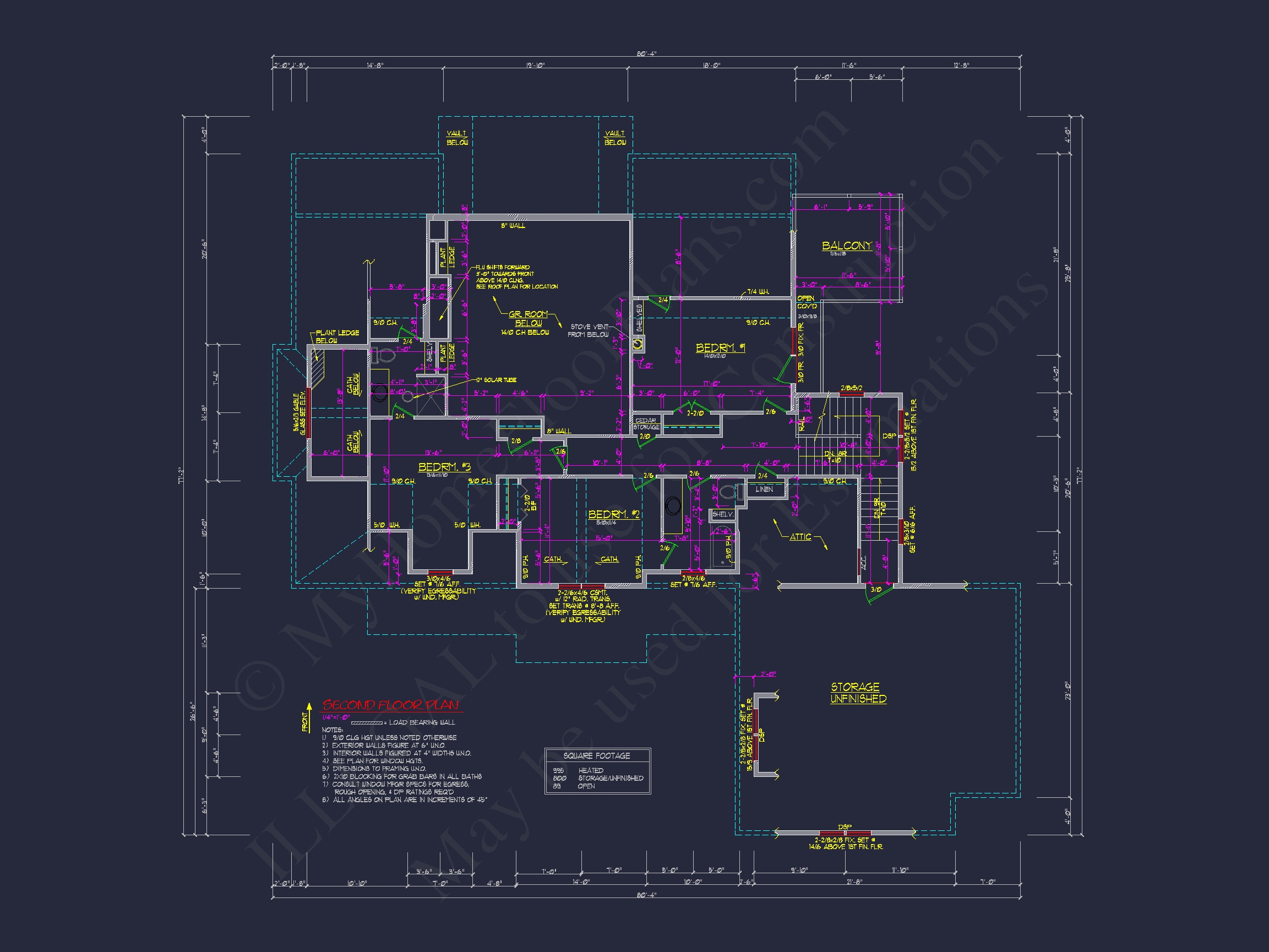 Craftsman Home Plan with 2 Floors and Spacious Designs